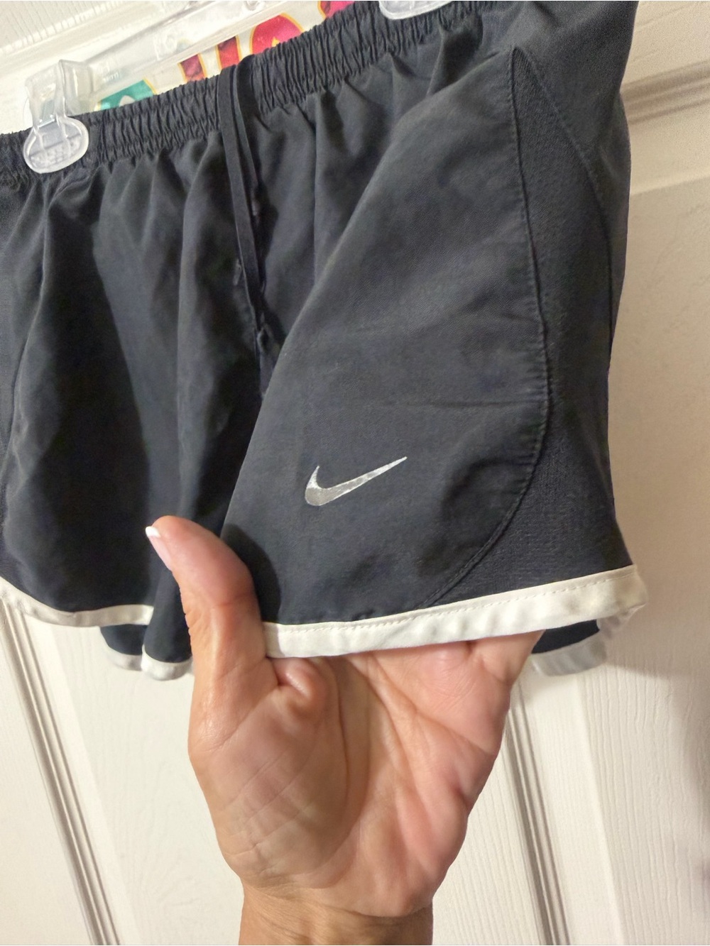 Nike Black Shorts with Light Gray Inner Trim